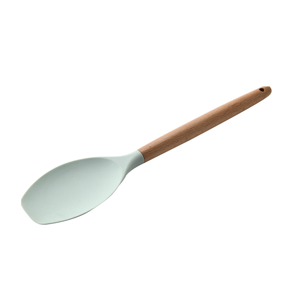 Silicone Cookware Featuring Ergonomic Wooden Handles