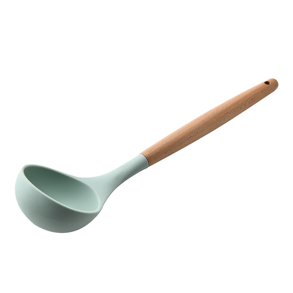 Silicone Cookware Featuring Ergonomic Wooden Handles
