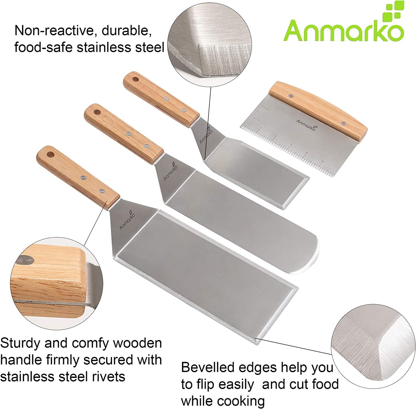 Stainless Steel Spatula Set